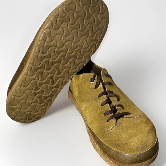 Birkenstock Honnef Low Brown Suede Cork Lace Up Casual Shoes Mens 42 US M9/W11 - Picture 4 of 7